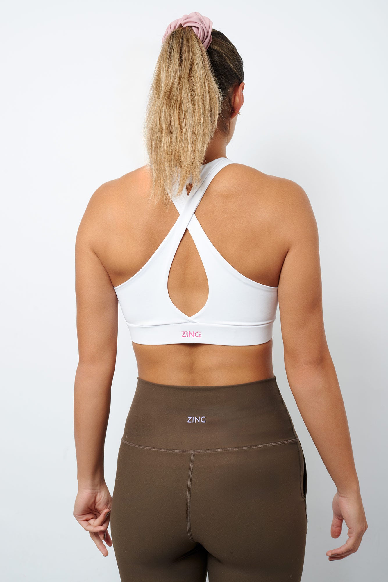 Leggins Calza Flare Mocha Cintura alta