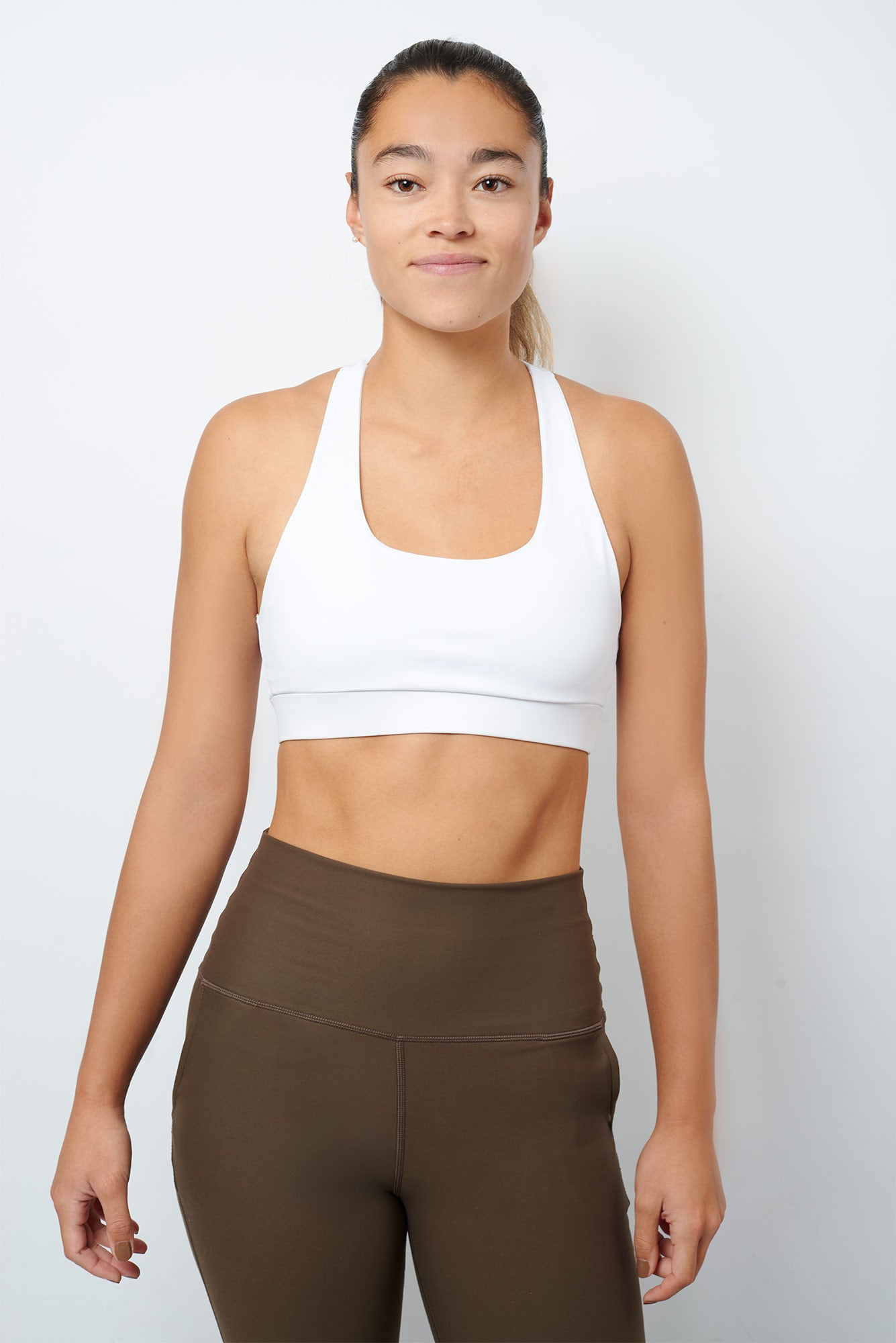 Leggins Calza Flare Mocha Cintura alta