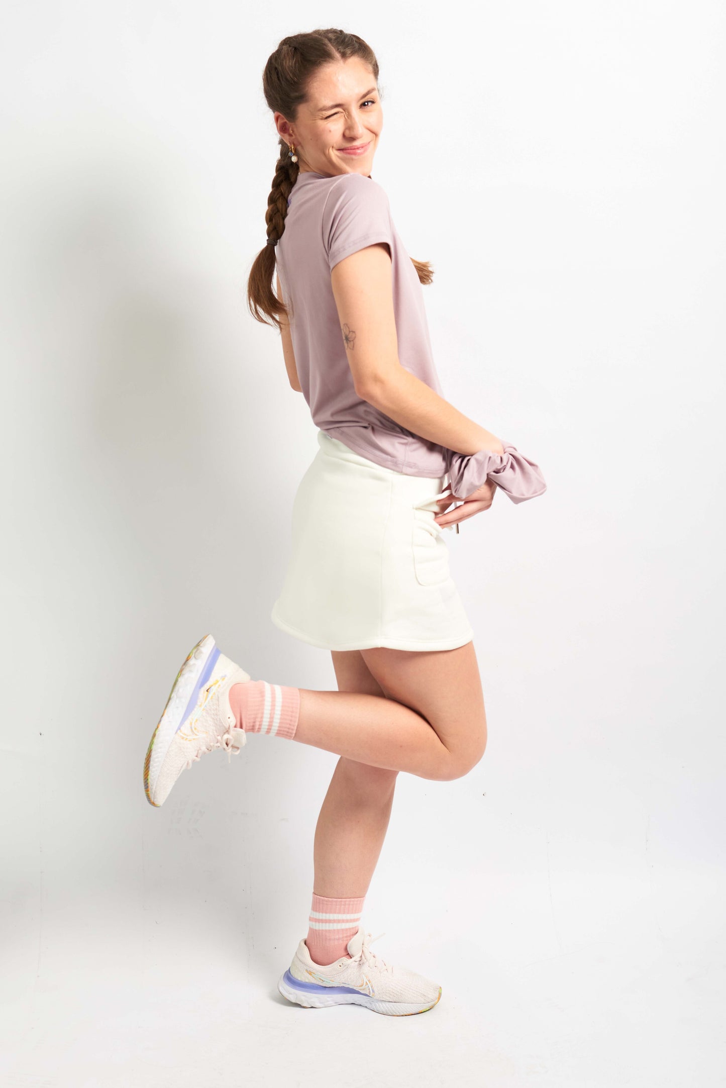 Falda Deportiva con Short Crudo