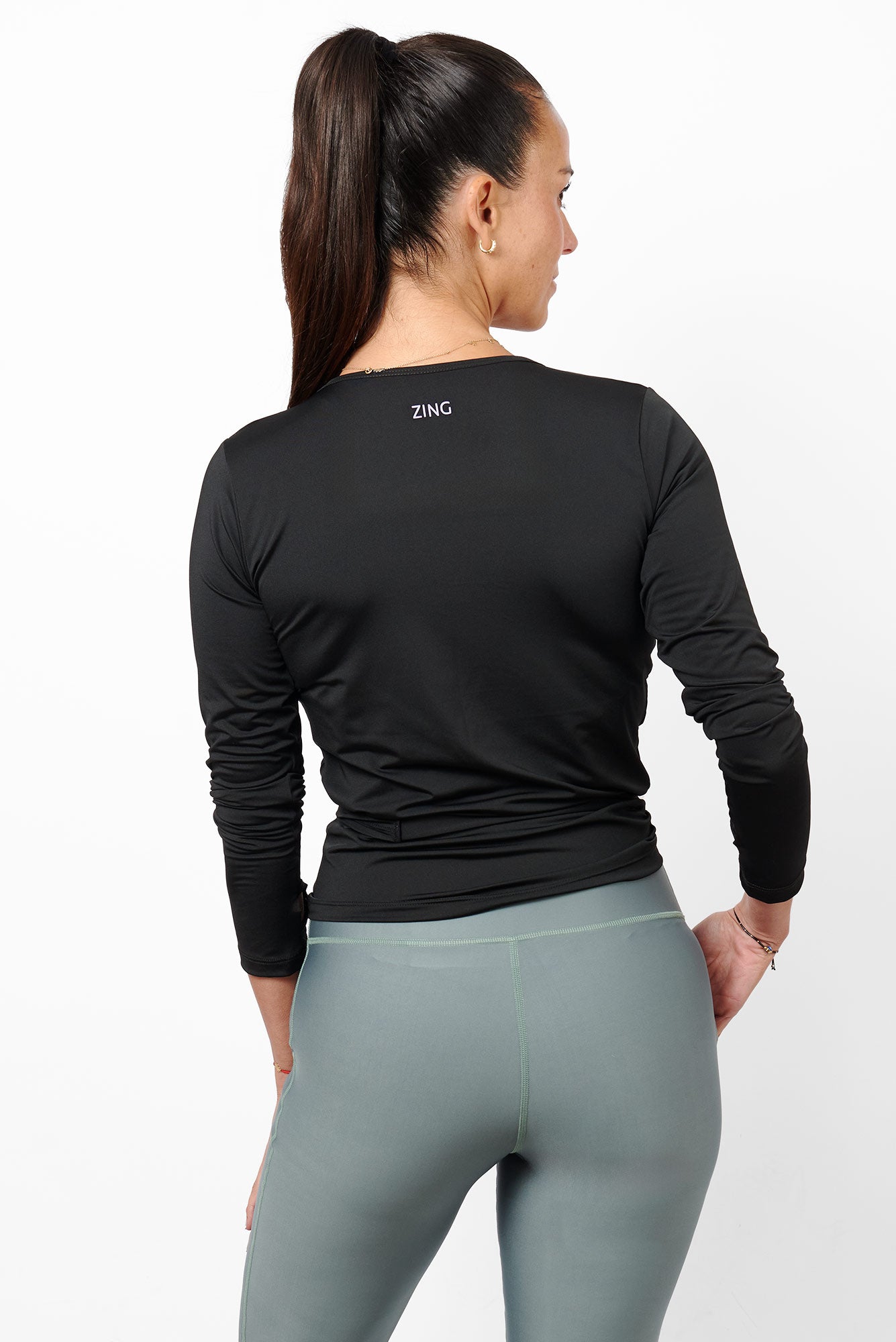 Leggins Pantalón Flare Verde Militar