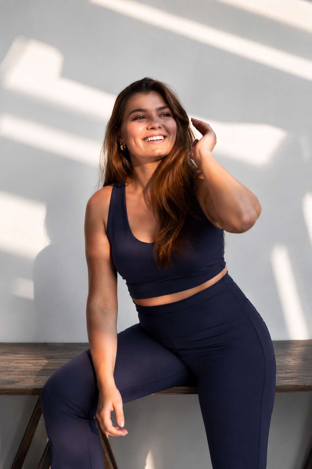 Peto Largo, Tank Top Mujer Azul Marino