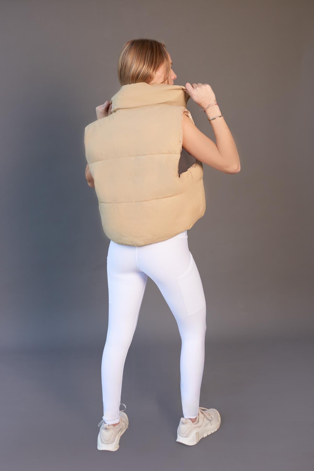 Leggins Calza Blanco Crema  Larga