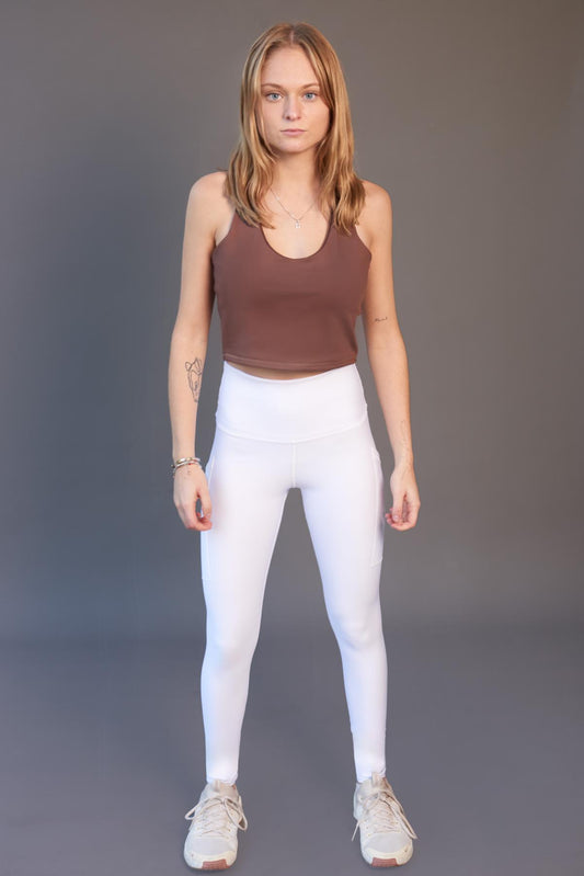 Leggins Calza Blanco Crema  Larga