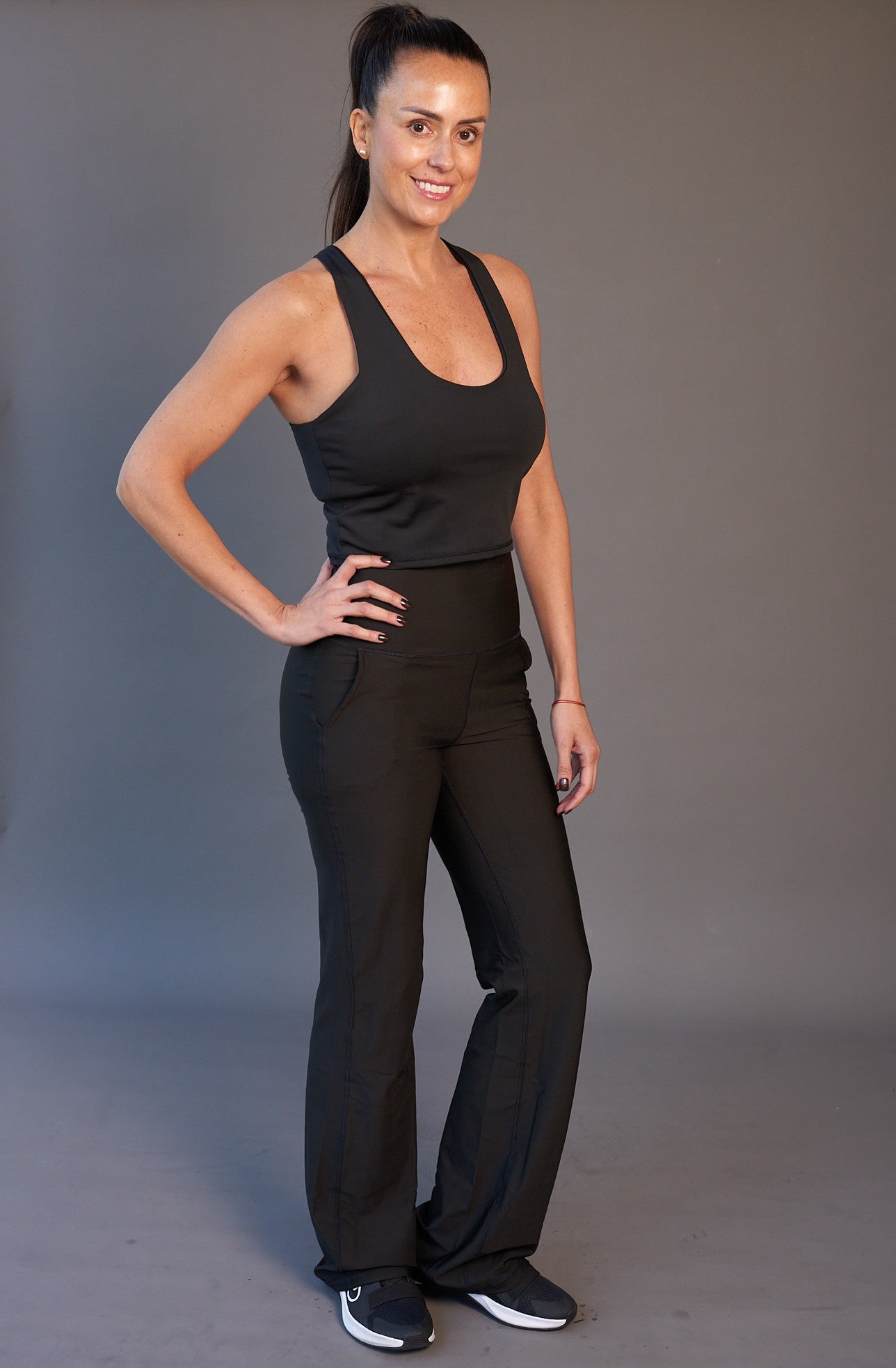Peto Largo, Tank Top Mujer Negro