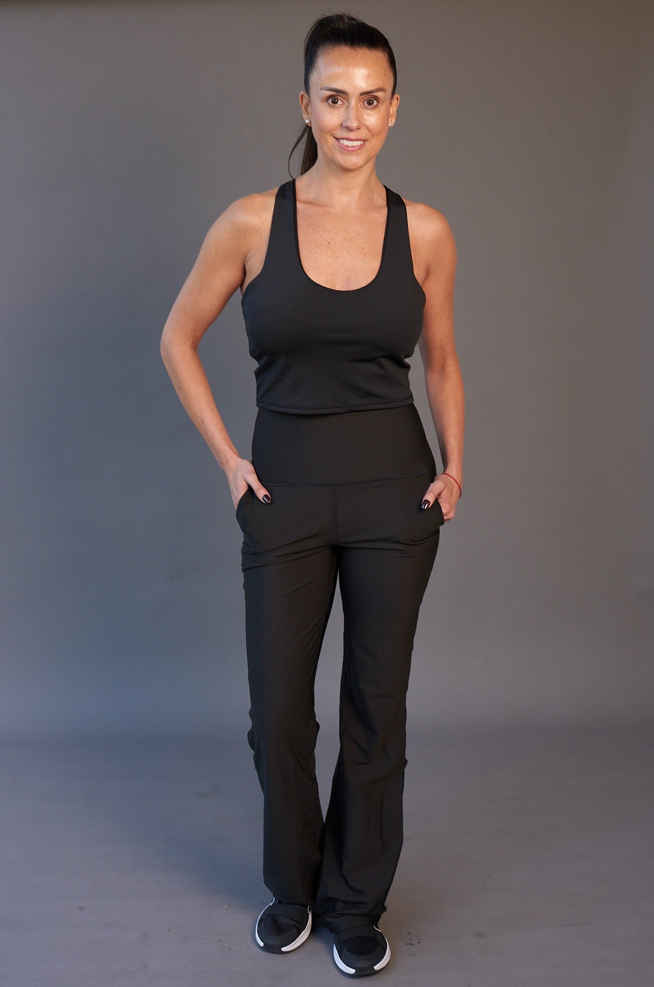 Peto Largo, Tank Top Mujer Negro
