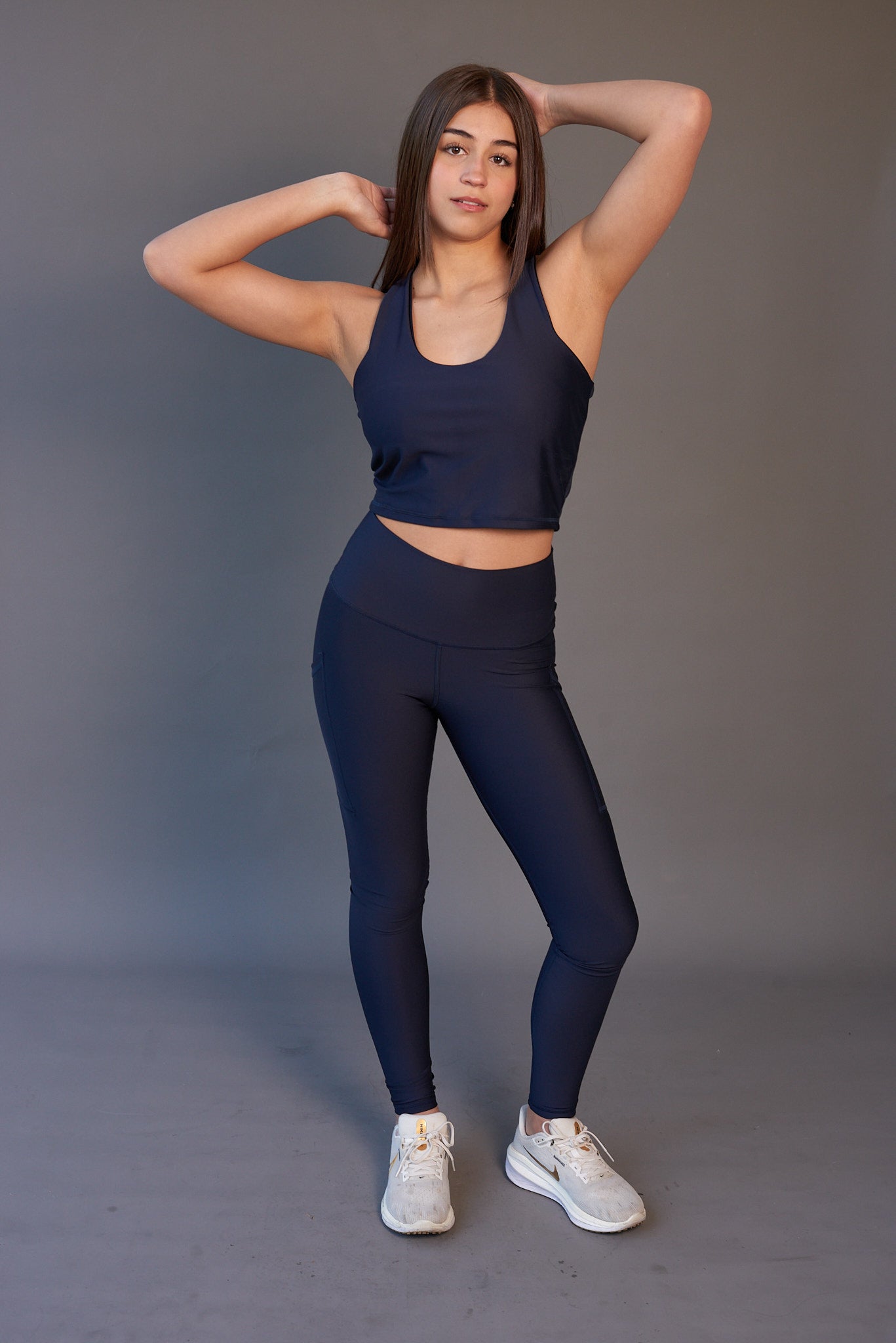 Peto Largo, Tank Top Mujer Azul Marino