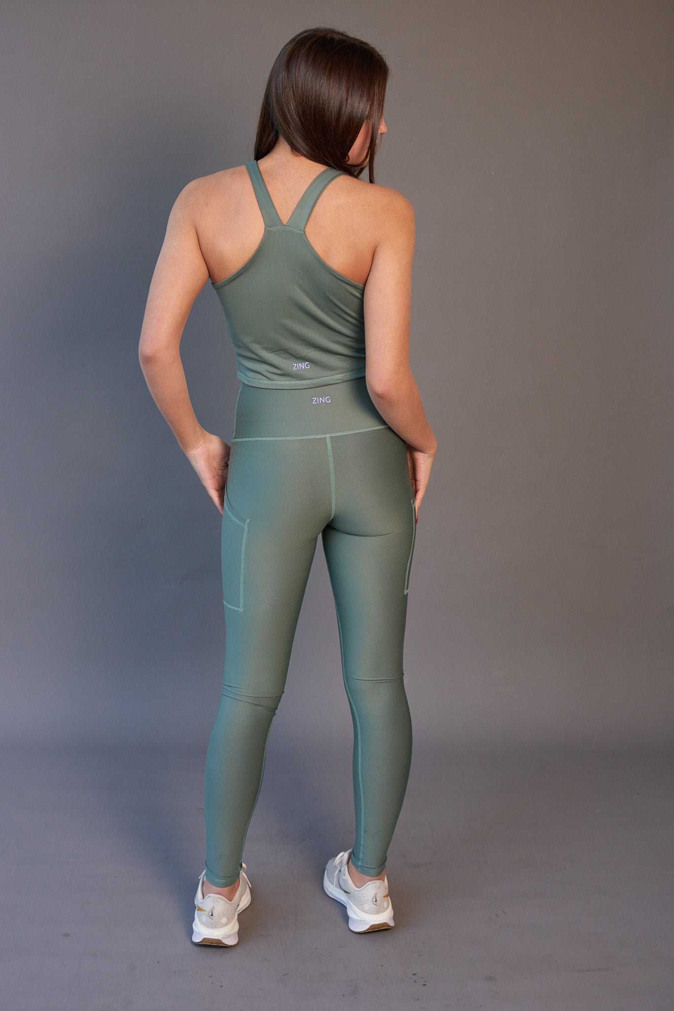 Leggins Calza Verde Militar Larga