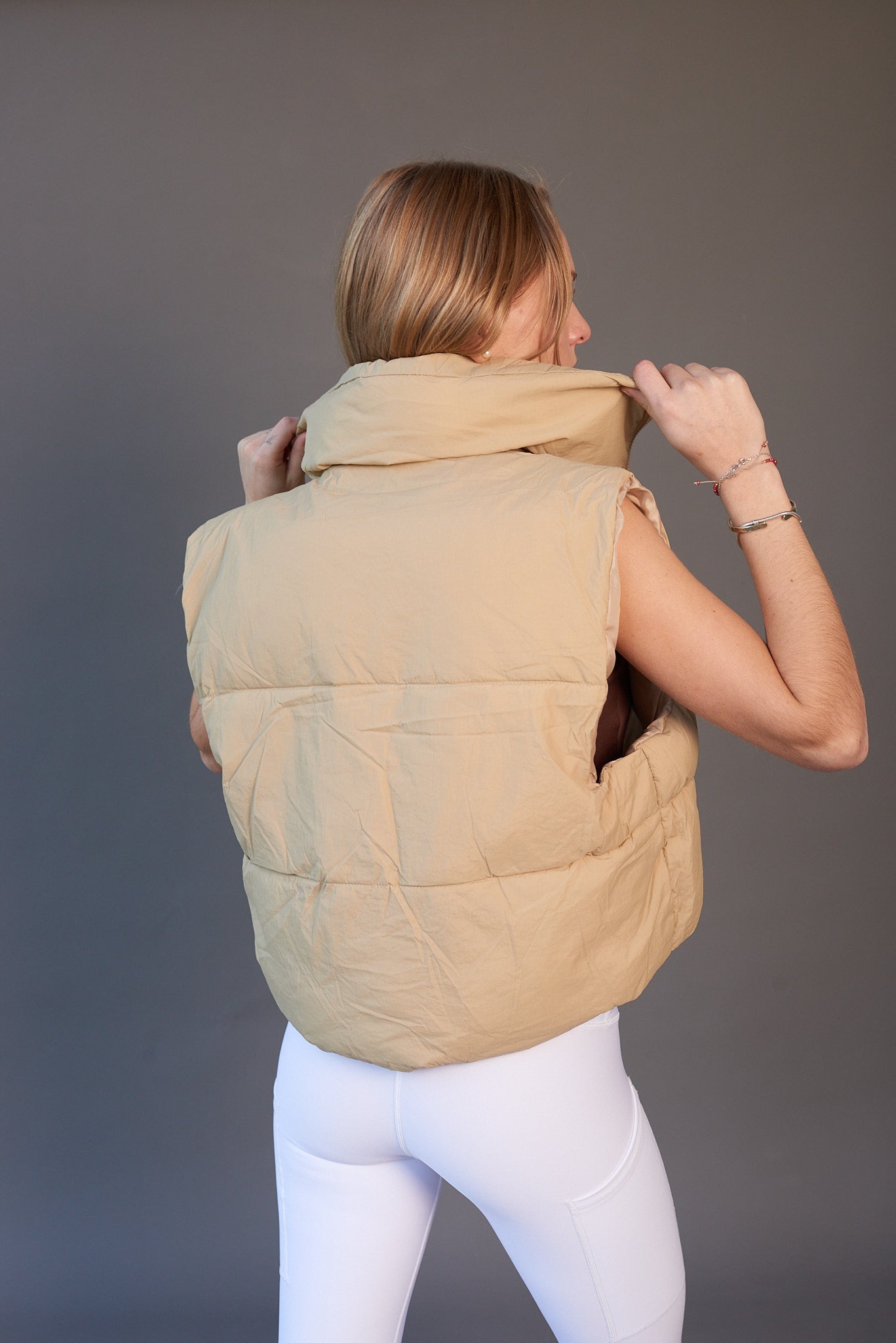 Parca pufa Deportiva Beige Latte