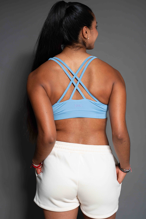 Peto Mujer Cross Back Soul Celeste