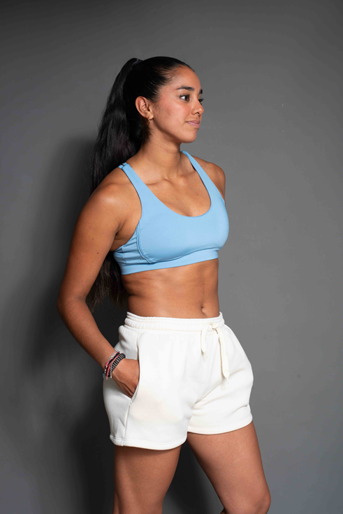 Peto Mujer Cross Back Soul Celeste