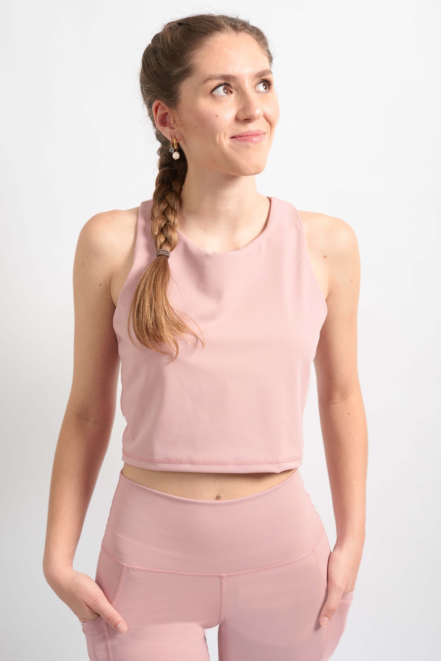 Crop Top Rosa Latte